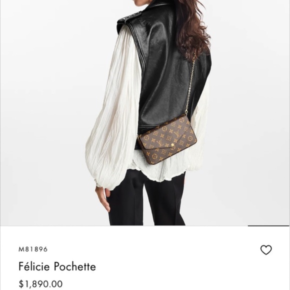 Authentic Louis Vuitton Felicie Pochette - Picture 3 of 3